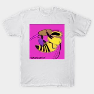 Purple Pollen Bee Pants T-Shirt